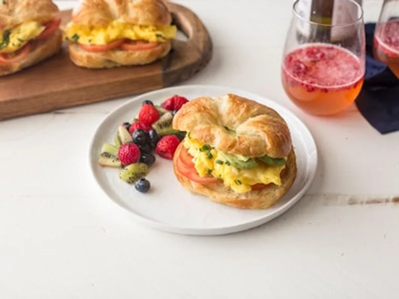 Creamy Scrambled Eggs with Fresh Tomato Avocado Salsa