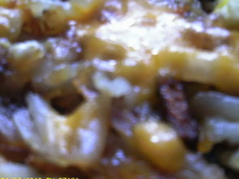 Crispy Skillet Hashbrowns with Ham and Onion