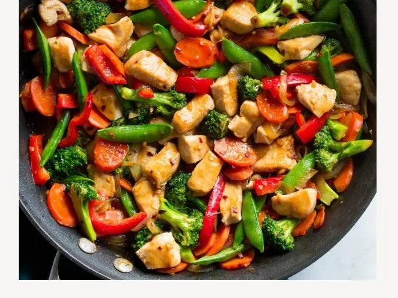 Easy Chicken and Vegetable Stir-Fry with Ginger Soy Sauce