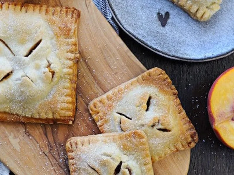 Spiced Peach and Curry Hand Pies with Flaky Pastry