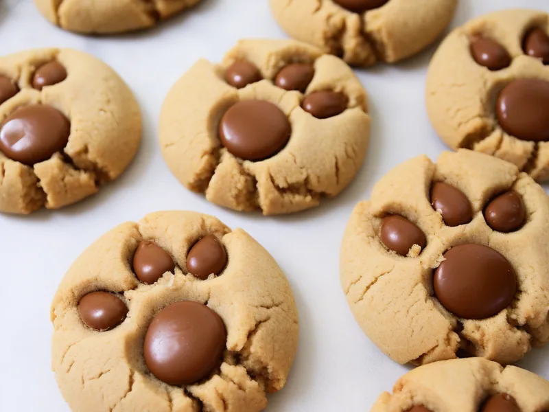 Peanut Butter Paw Print Cookies with Chocolate Chips