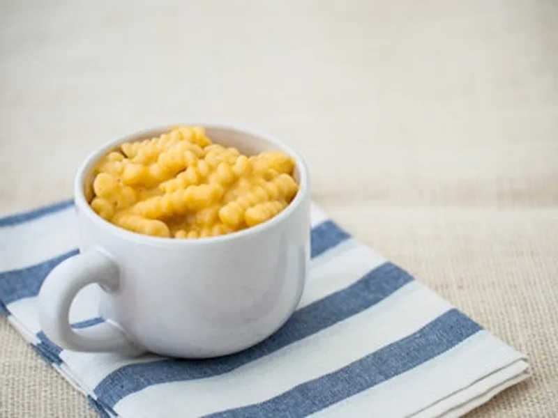 Stovetop Mac and Cheese with Butternut Squash and Green Beans