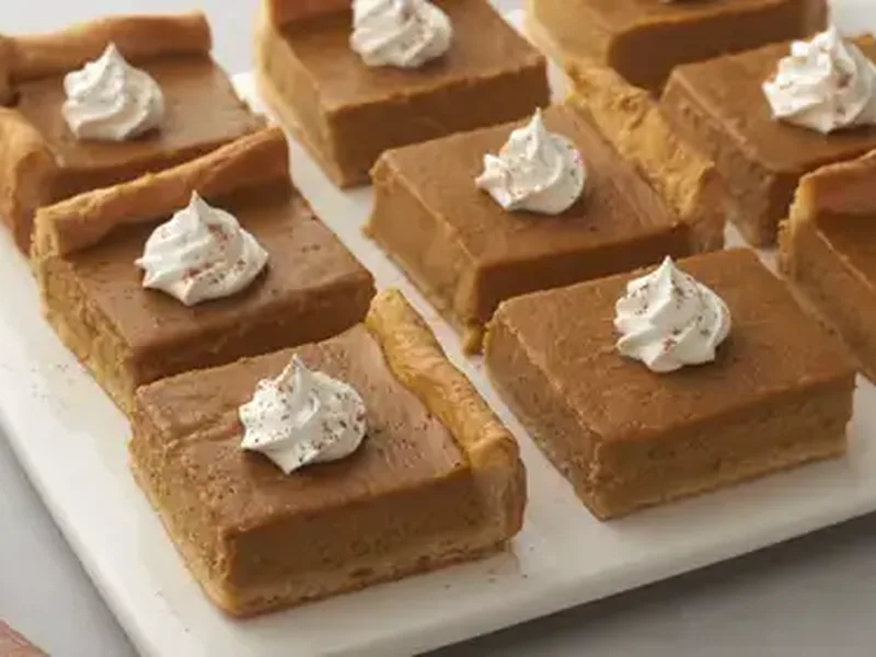 Easy Pumpkin Pie Bars with Crescent Roll Crust