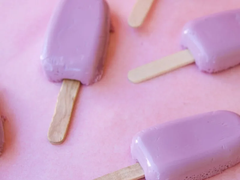 Grape Popsicle Jello Mold with Mascarpone and Cool Whip