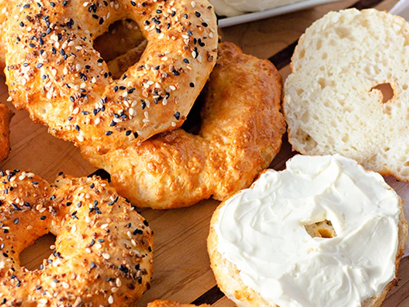 Air Fryer Greek Yogurt Everything Bagels Recipe