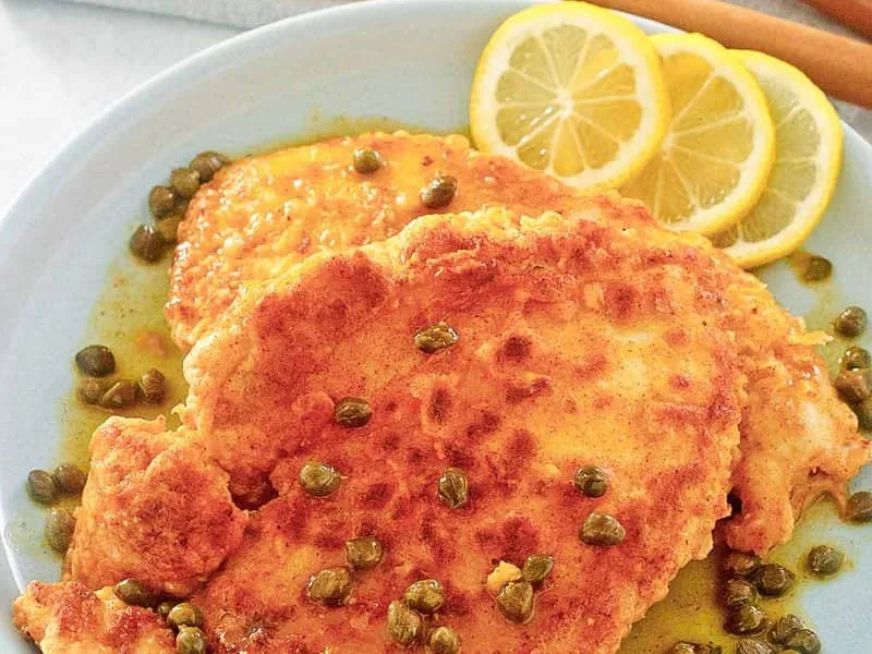 Buca di Beppo Chicken Limone with Capers and Lemon Pan Sauce
