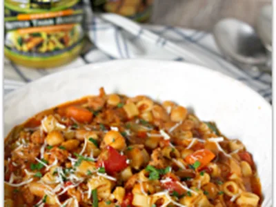 Instant Pot Pasta e Fagioli with Pancetta and Sausage