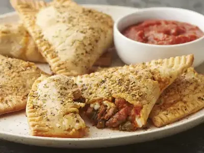 Supreme Pizza Sausage Pie Pockets with Pillsbury Crust