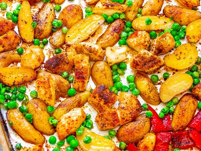 Sheet Pan Madras Curry Chicken and Potatoes