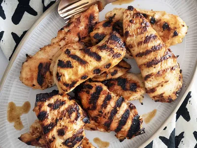 BBQ Mayonnaise Chicken with Mango Chutney