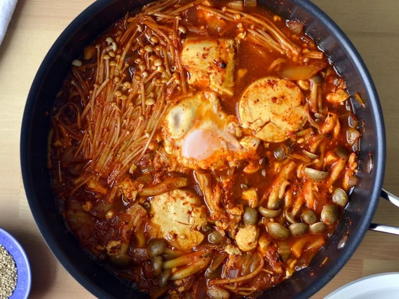 Kimchi Sundubu Jjigae: Silken Tofu Stew