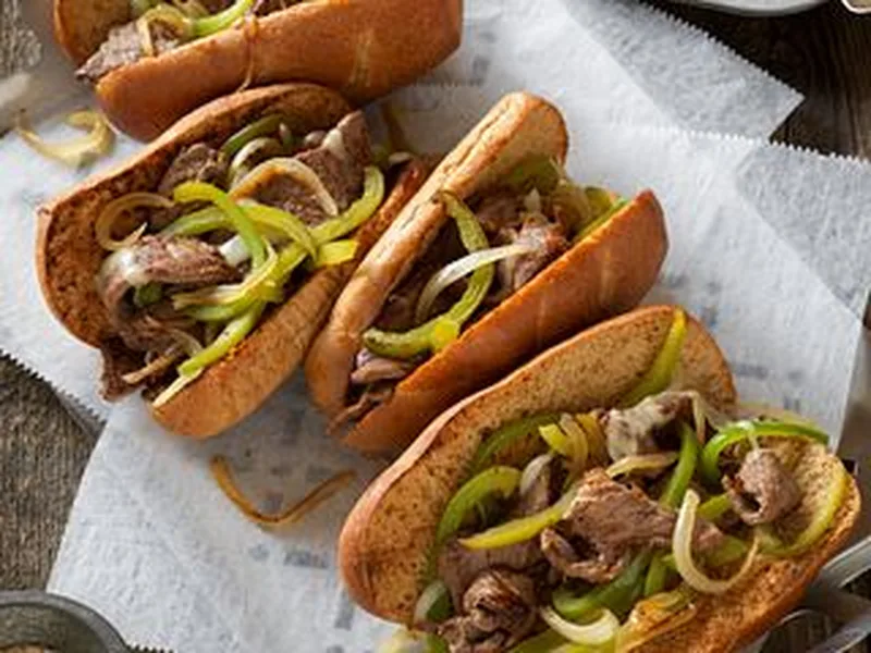 Pan-Seared Philly Beef Cheesesteak with Melted Provolone