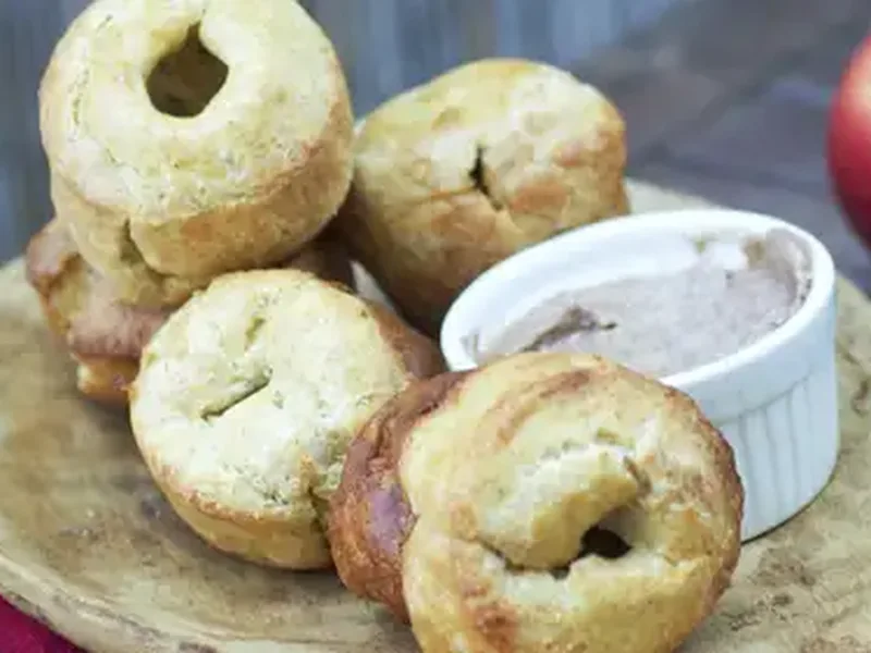 Apple Cinnamon Popovers with Brown Sugar Butter