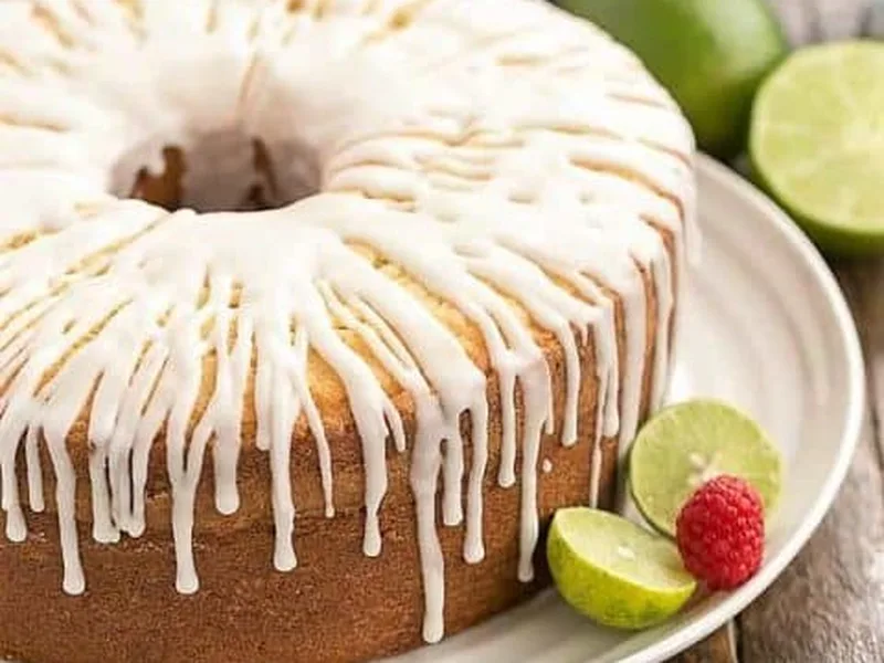 Key Lime Pound Cake with Citrus Glaze