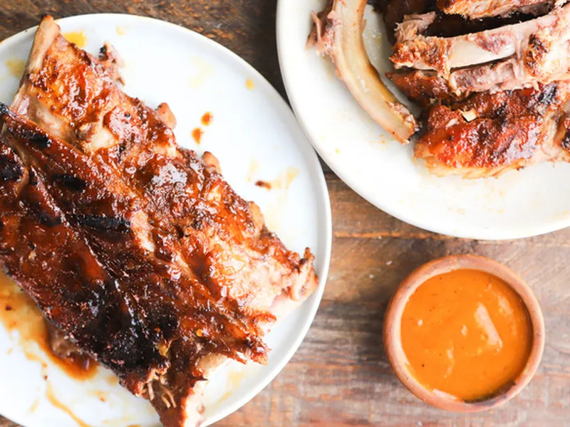 Slow Baked Baby Back Ribs with Sweet Chili Glaze