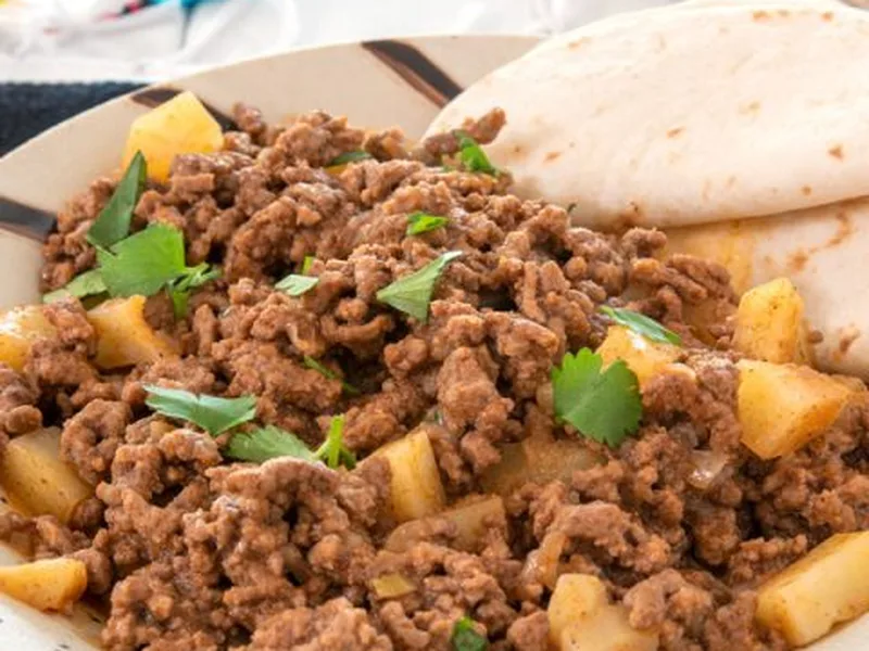 Mexican Picadillo with Potatoes and Tomato
