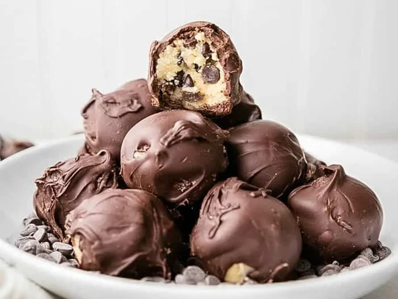 Keto Chocolate Chip Cookie Fat Bombs with Almond Flour