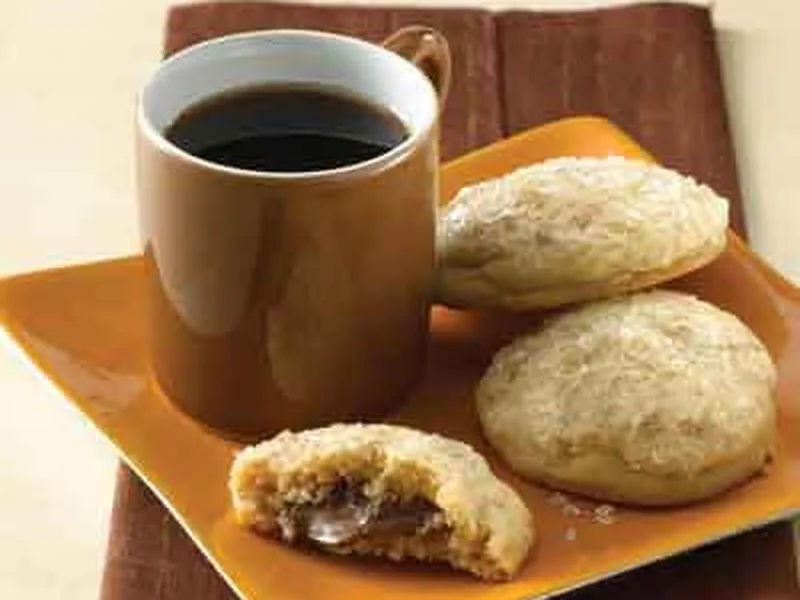 Butter Toffee Surprise Cookies with Chocolate Stars