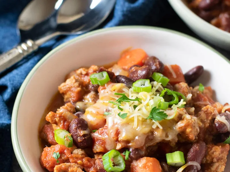 Ground Pork Chili with Hatch Green Chiles