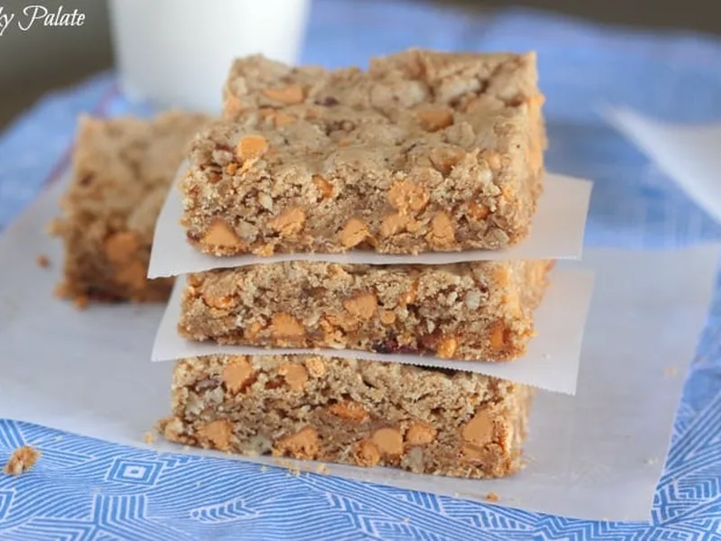 Brown Butter Oatmeal Butterscotch Cookie Bars