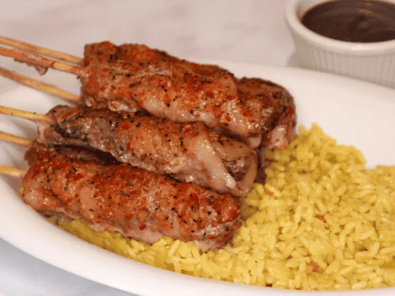 Air Fryer Bacon Wrapped Steak Bites with Montreal Seasoning