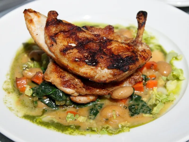 Grilled Chicken Under A Brick with Rosemary and Garlic