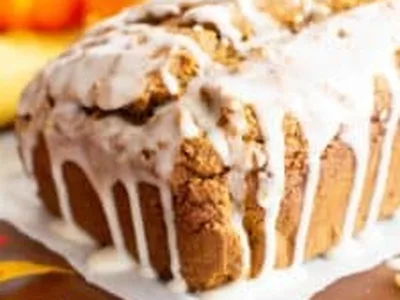 Glazed Vegan Gluten-Free Pumpkin Bread