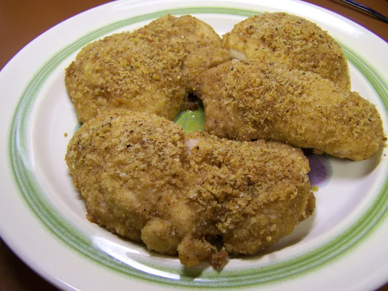Low Fat Oven Baked Crispy Chicken Breasts