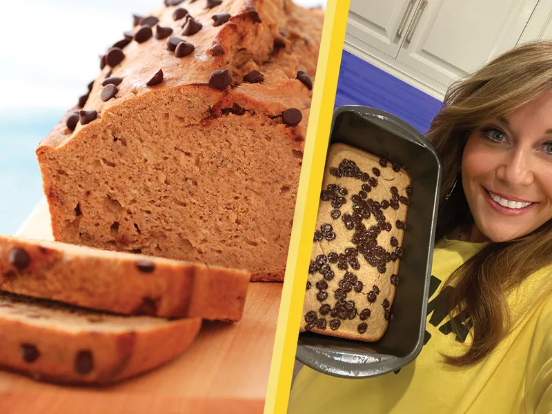 Blender Banana Bread with Chocolate Chips