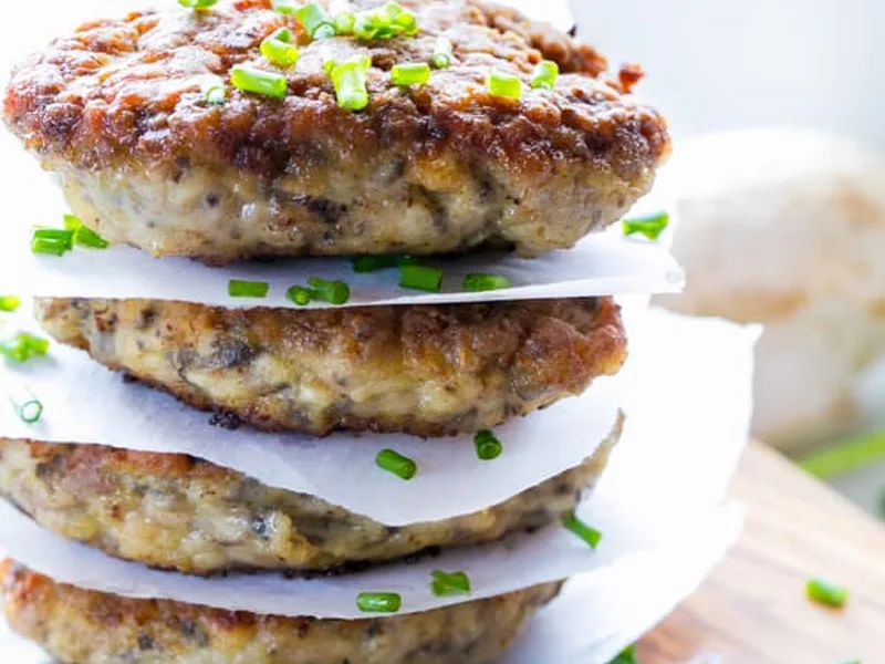 Pan-Fried Chicken and Mushroom Patties (Kotlety)