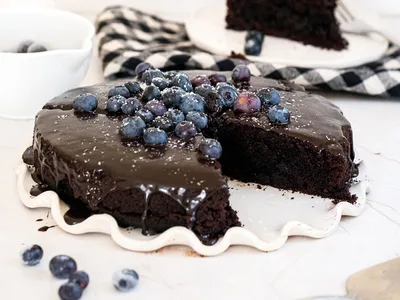 Vegan Chocolate Cake with Olive Oil
