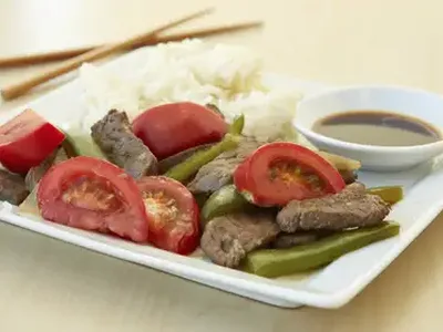 Classic Pepper Steak with Bell Peppers and Rice