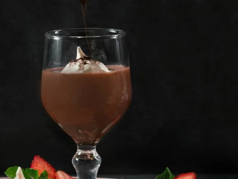 Frozen Mocha Mousse with Baked Coconut Meringue Kisses