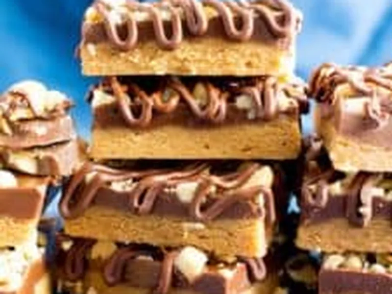 No Bake Peanut Butter Chocolate Bars with Coconut Flour