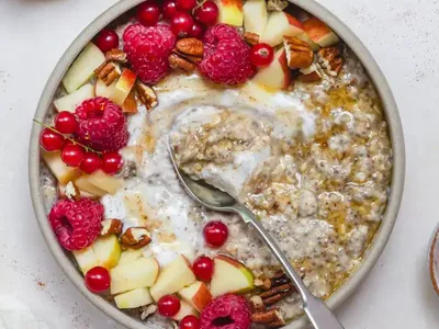 Cinnamon Apple Quick Soak Overnight Oats