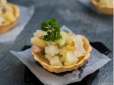 Jalapeno Potato Chaat Cups