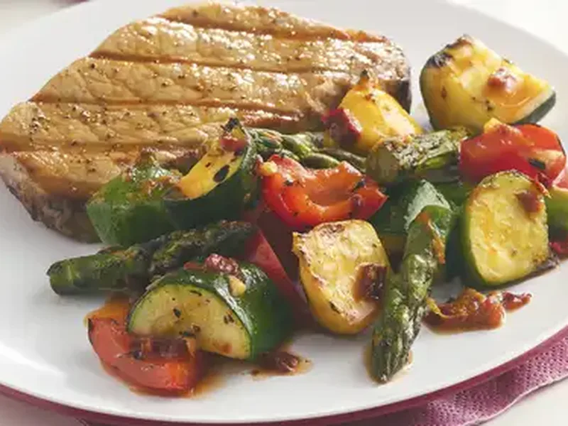 Spicy Chipotle Grilled Vegetables with Orange