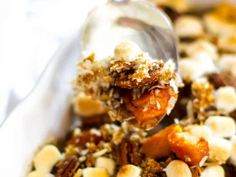 Sweet Potato Casserole With Marshmallow Topping