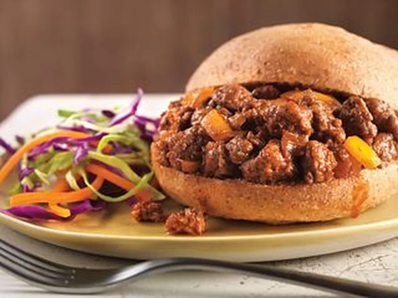 Beefy Sweet Sloppy Joes with Whole Wheat Buns