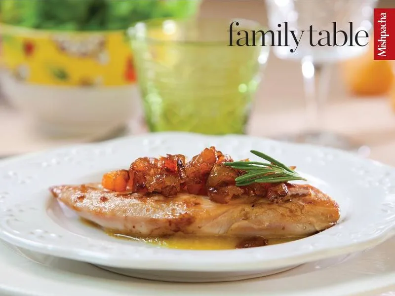 Apricot-Stuffed Chicken Breasts with Sweet Apricot Sauce