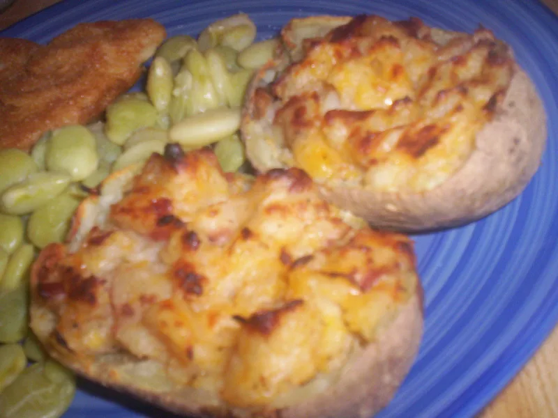Twice Baked Ranch Potatoes with Bacon