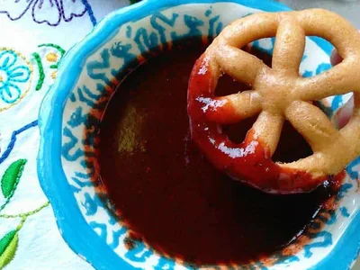 Homemade Chamoy Sauce with Hibiscus and Dried Chiles