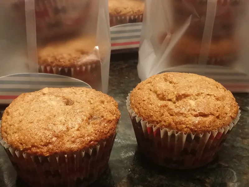 Brown Sugar Oatmeal Muffins with Whole Wheat