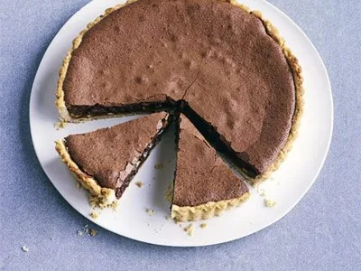 Chocolate Hazelnut Salted Caramel Tart