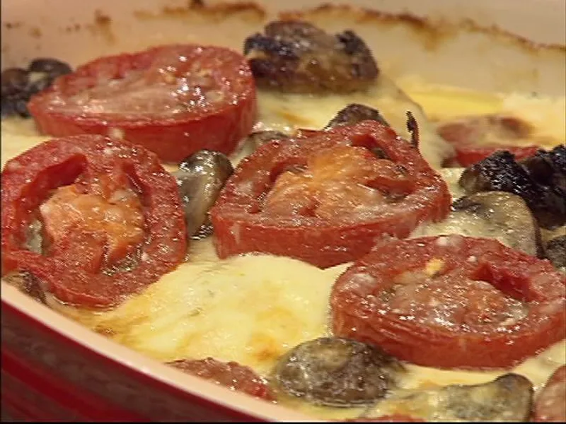 Creamy Fontina Chicken Cutlet Casserole with Prosciutto