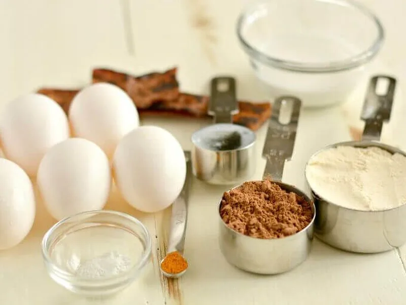 Dark Chocolate Bacon Brownies with Coconut Flour