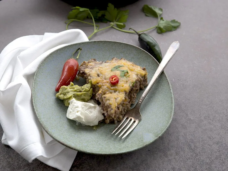 Cheddar Jalapeno Skillet Meatloaf