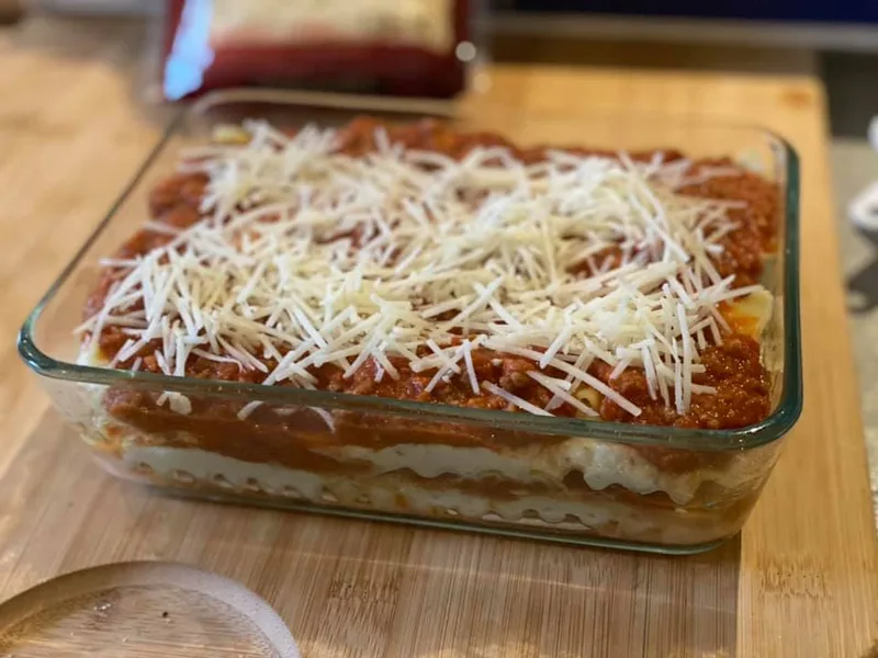 Classic Italian Lasagna with Blended Meat Sauce