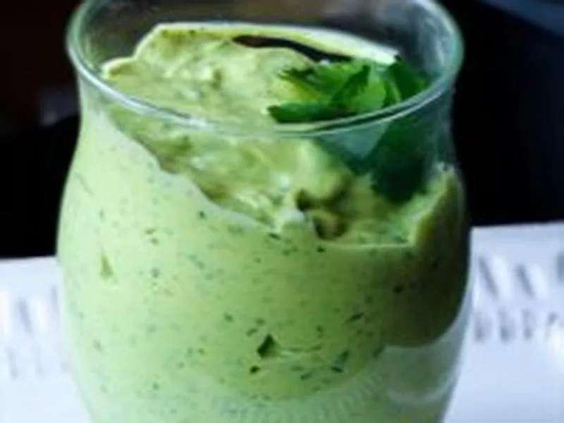 Creamy Avocado Lime Dressing with Greek Yogurt and Cilantro