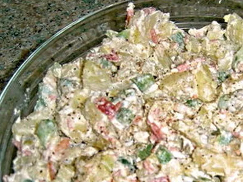 Shrimp and Potato Salad with Olives